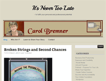 Tablet Screenshot of carolbremner.com